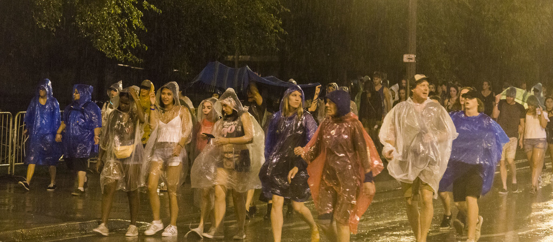 Lollapalooza evacuated due to severe bad weather